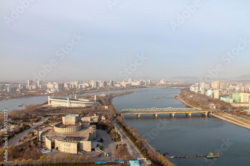 Yanggakdo, a small island in the Taedong River that flows through Pyongyang