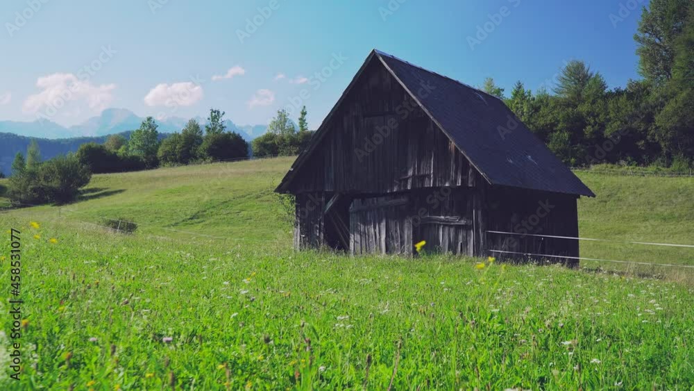 old barn in the mountains old barn in the mountains