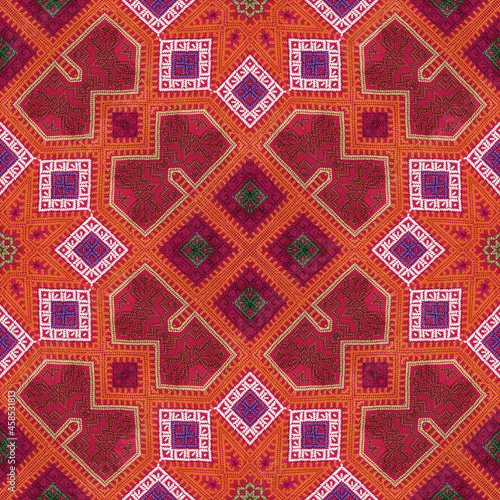 Seamless kaleidoscope or endless pattern for ceramic tile, wallpaper, linoleum, textile, web page background used.