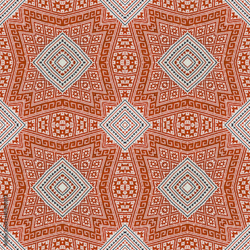 Seamless kaleidoscope or endless pattern for ceramic tile, wallpaper, linoleum, textile, web page background used.