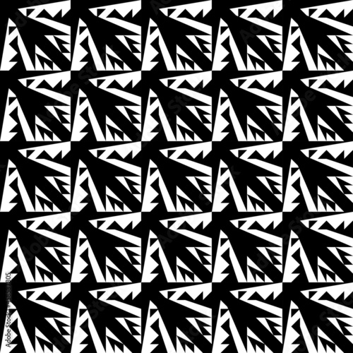 seamless pattern with black and white letters