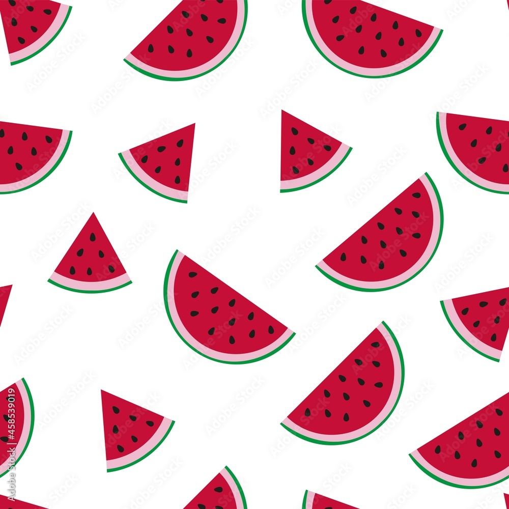 vector print of watermelons. seamless print of watermelons for clothing or print vector print of watermelons. seamless print of watermelons for clothing or print