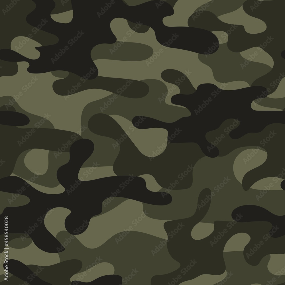 Camouflage texture seamless. Abstract military camouflage background for fabric. Vector illustration green Camouflage texture seamless. Abstract military camouflage background for fabric. Vector illustration green