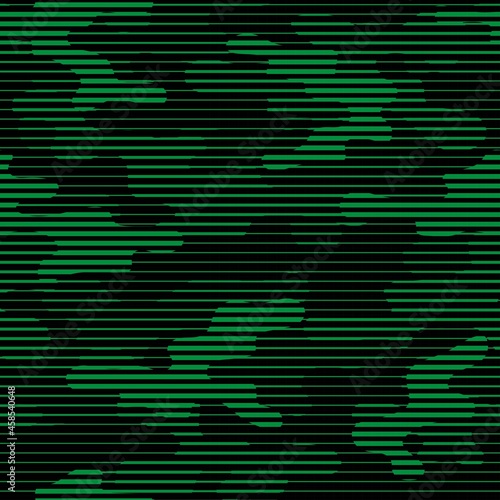 Camouflage texture seamless. Abstract military green camouflage background for fabric. Vector illustration