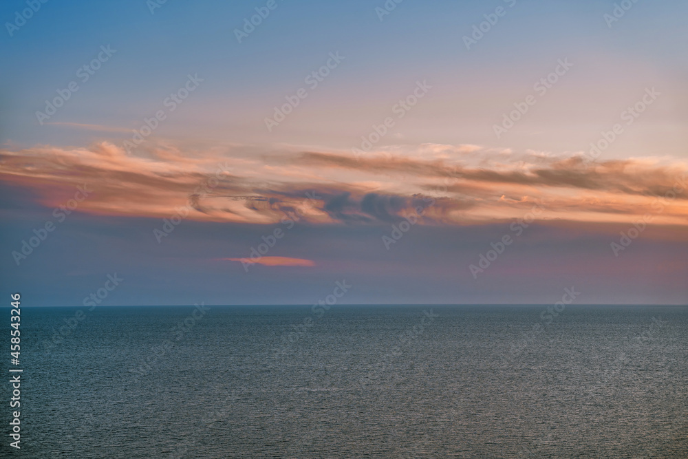 Amazing sunset over the sea, beautiful natural landscape Amazing sunset over the sea, beautiful natural landscape