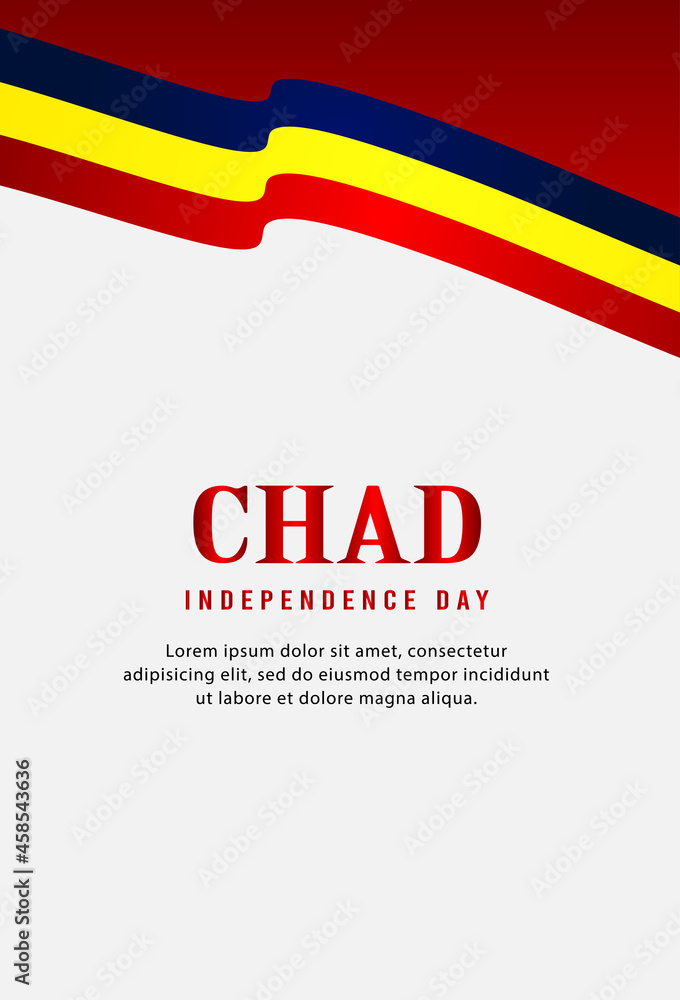 Happy independence day of Chad. template, background. Vector illustration