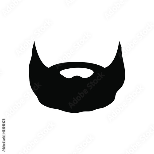 Beard icon vector. barbershop illustration sign. hairdresser symbol.