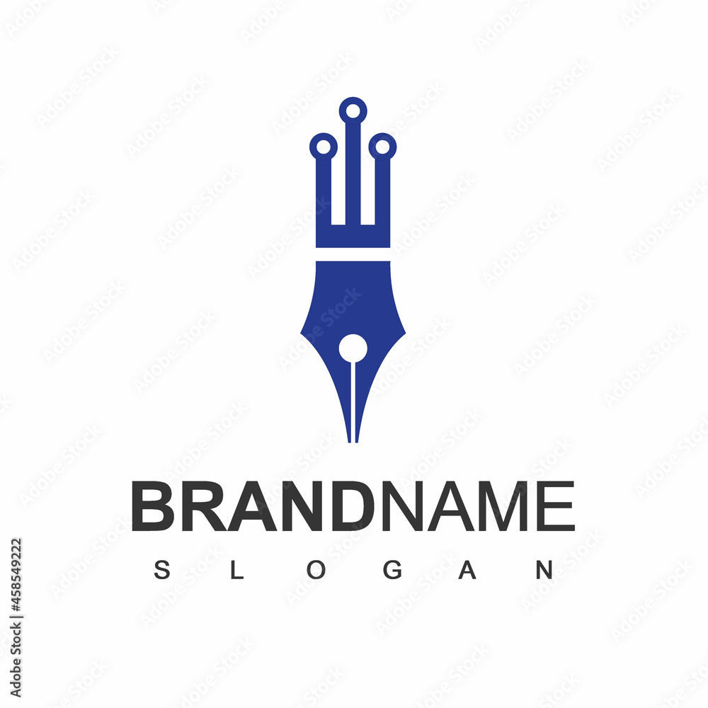 Pen Logo Design Template