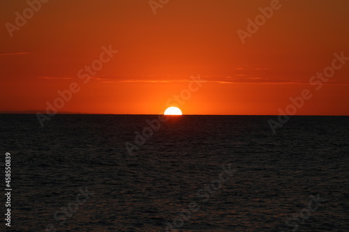 sunset at japan sea