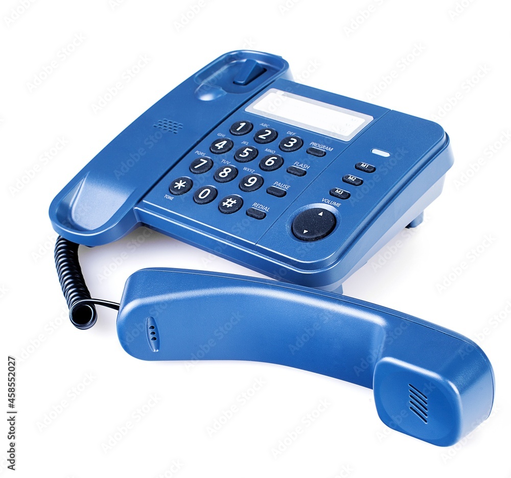 Blue office phone