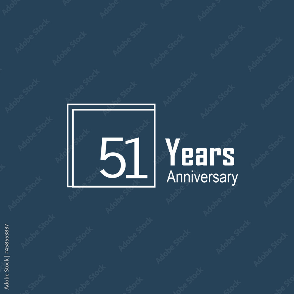 51 th anniversary event party. Vector illustration. numbers template for Celebrating. 51 th anniversary event party. Vector illustration. numbers template for Celebrating.