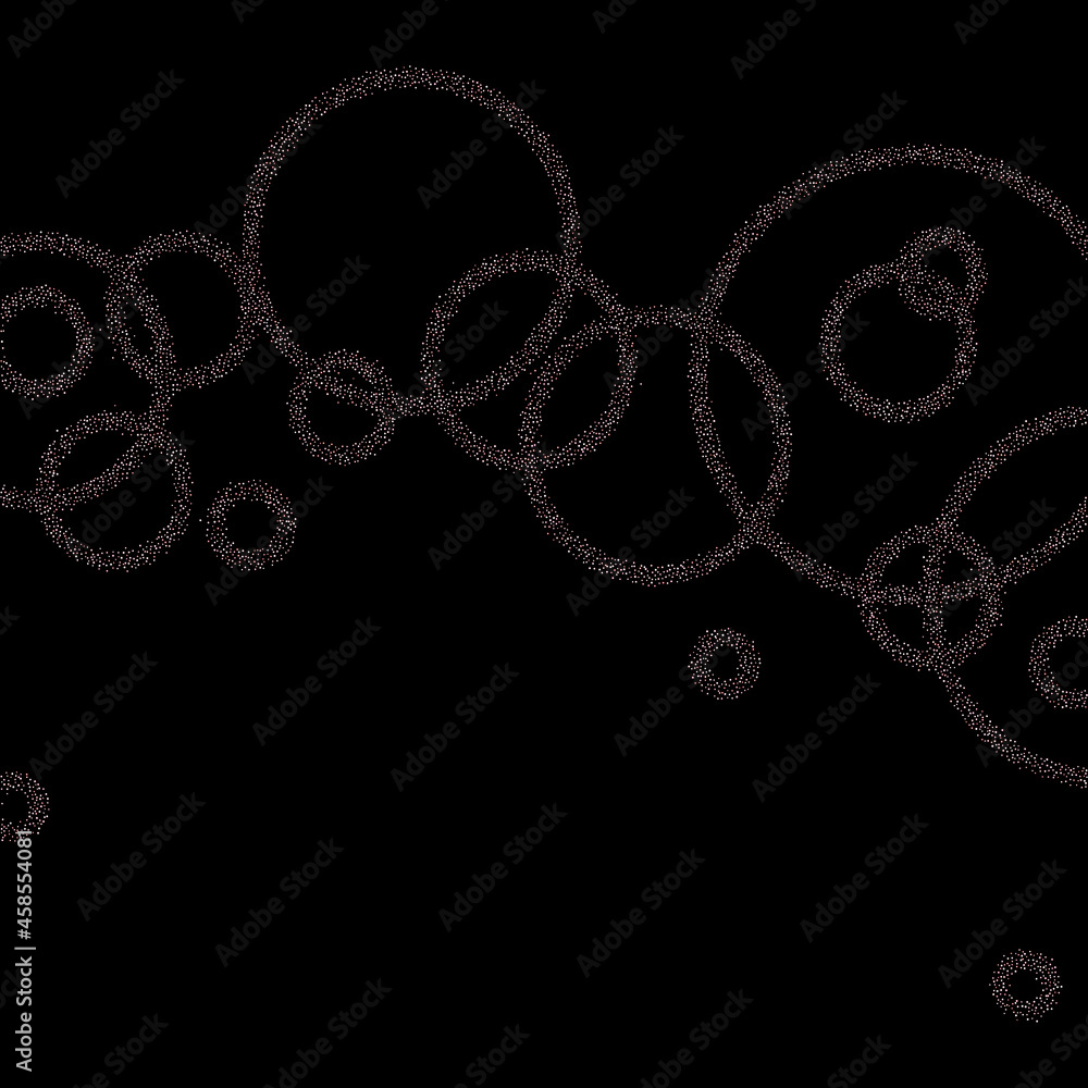 Fototapeta premium Rose pink stars Sprocket shiny confetti little