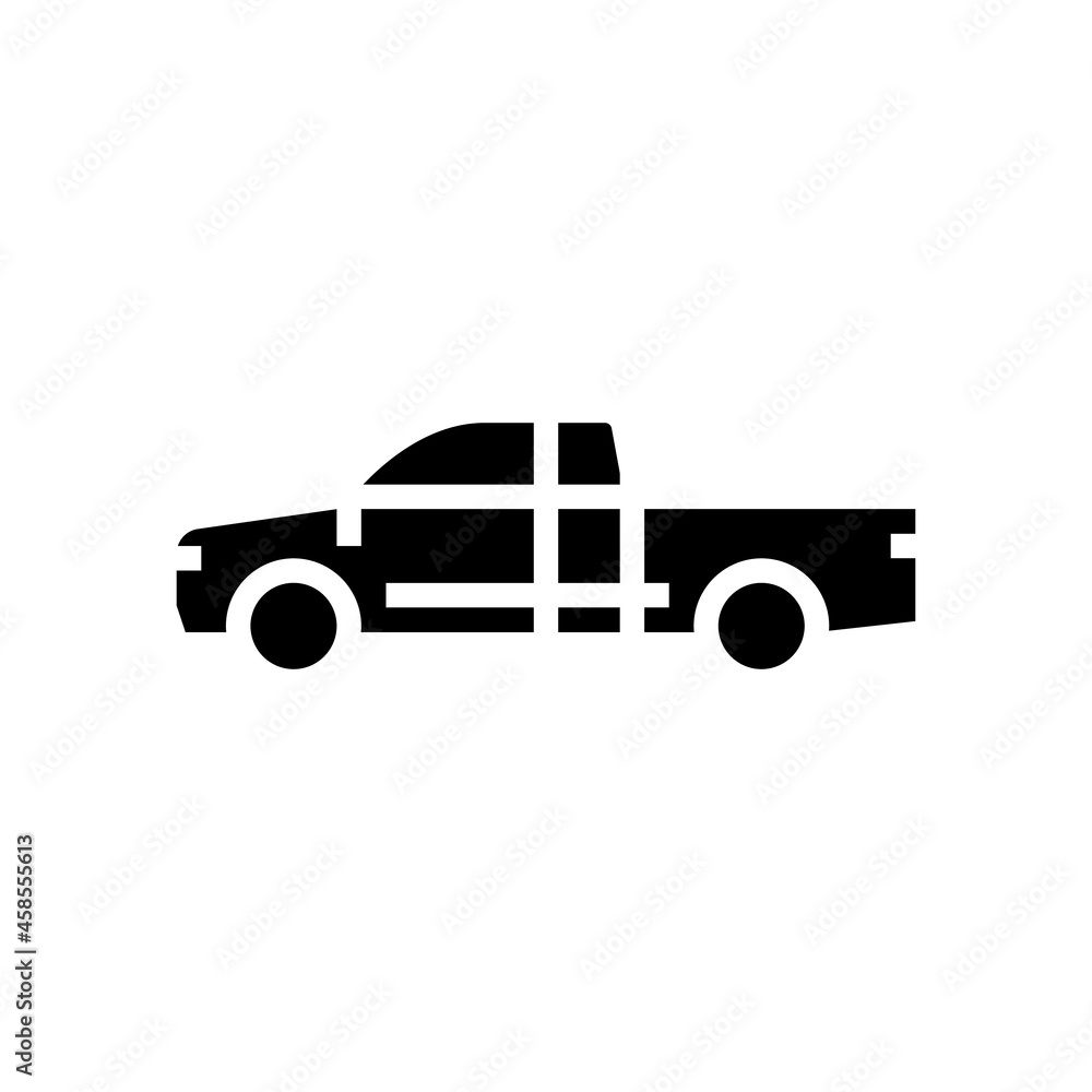 truck car glyph icon vector. truck car sign. isolated contour symbol black illustration truck car glyph icon vector. truck car sign. isolated contour symbol black illustration