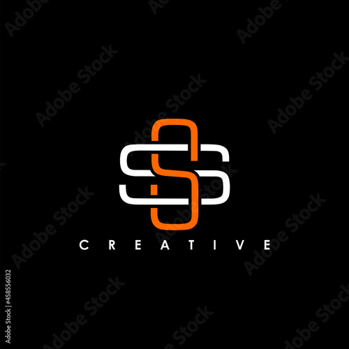 SS Letter Initial Logo Design Template Vector Illustration