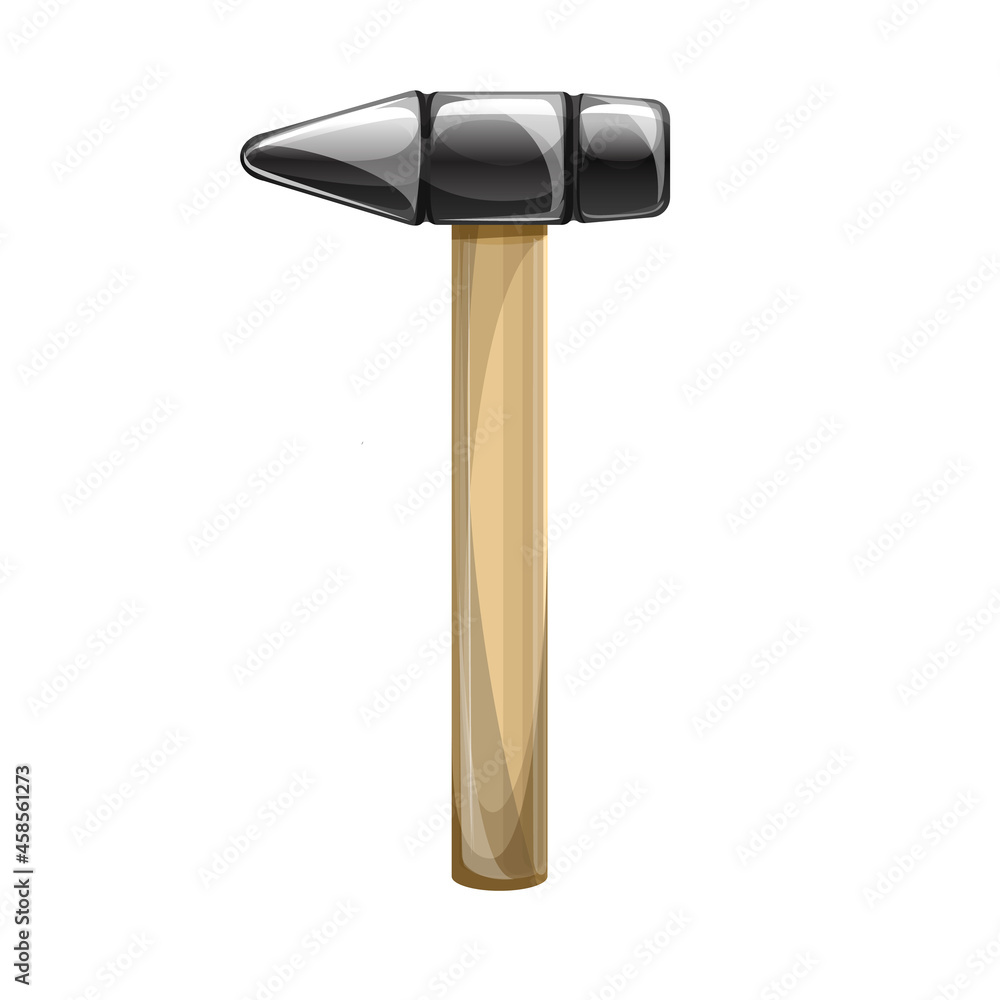 Vector image of a hammer Isolated on white background. Concept. Tool. Cartoon. EPS 10 Vector image of a hammer Isolated on white background. Concept. Tool. Cartoon. EPS 10