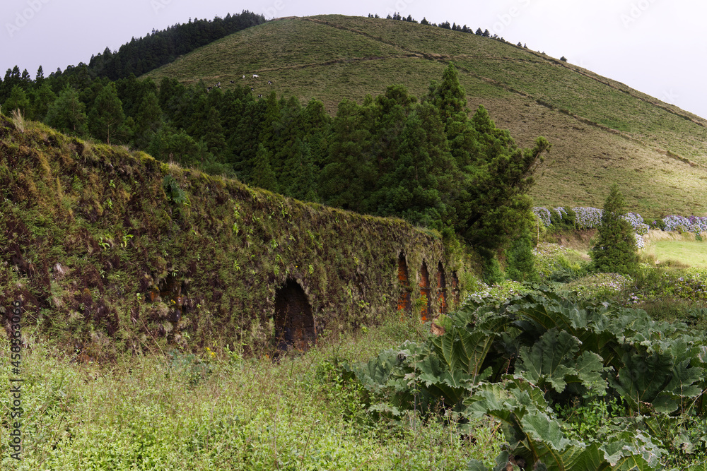 Ancient aqueduct, Sao Miguel island, Azores