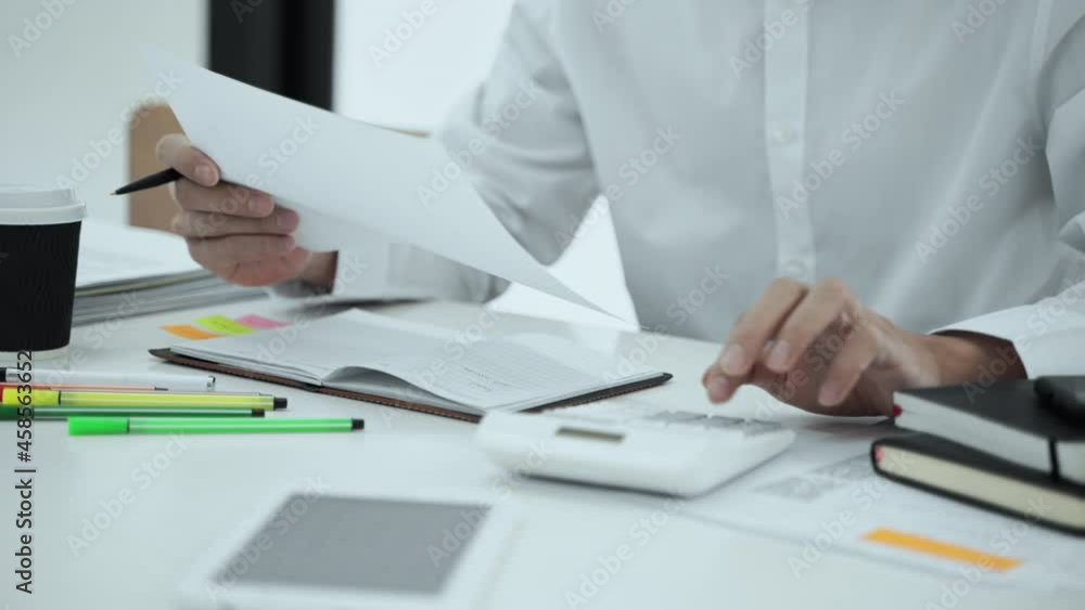 Business Professional Accountant Woman working on laptop computer making research for planning startup at desktop working process in office
Business Professional Accountant Woman working on laptop computer making research for planning startup at desktop working process in office