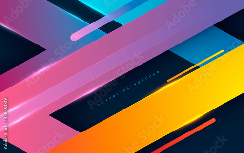 Abstract colorful gradient dimension  layers background