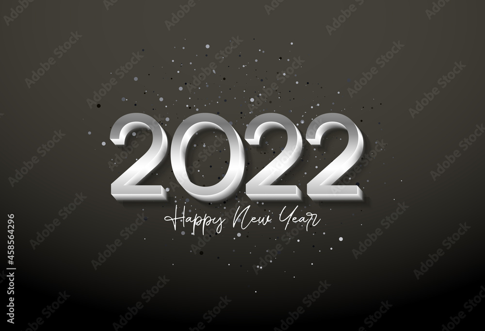 Happy New Year 2022  vectors illustrartion design