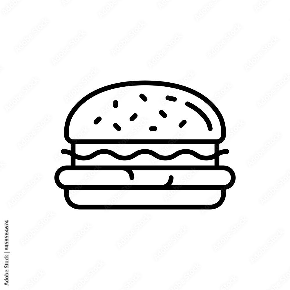 Burger icon vector. fast food illustration sign. hamburger symbol. cheeseburger logo. Burger icon vector. fast food illustration sign. hamburger symbol. cheeseburger logo.