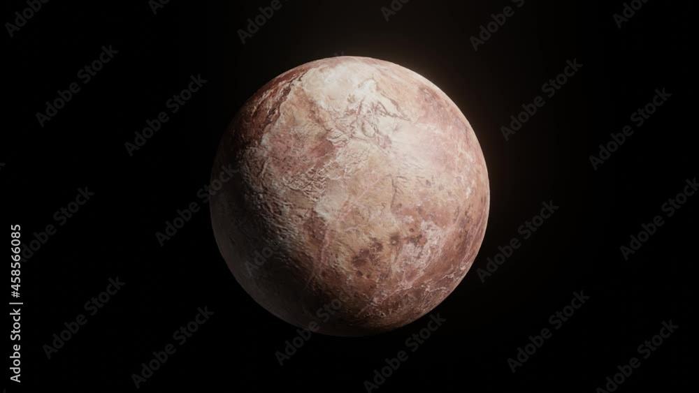 3D modeling Makemake (Dwarf planet) on a black background. Concept 3d render science element 3D modeling Makemake (Dwarf planet) on a black background. Concept 3d render science element