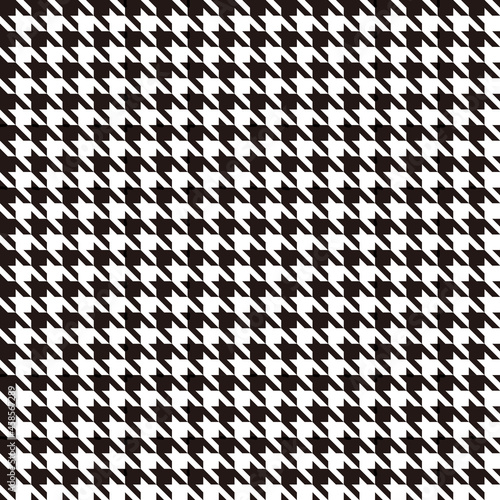 Houndstooth Check Digital Papers, Seamless Patterns, Geometric Design Illustration, 12 inches