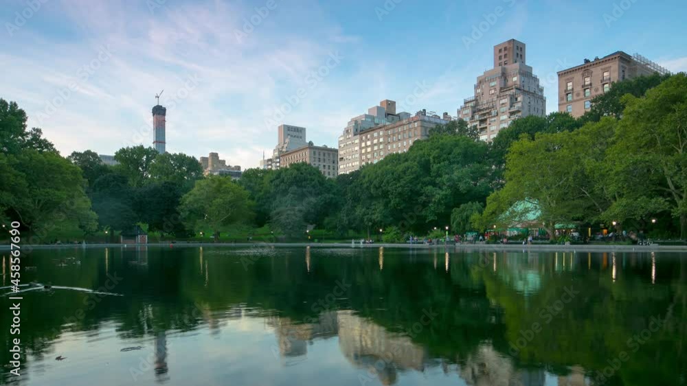 dusk central park view 4k timelapse from new york city dusk central park view 4k timelapse from new york city