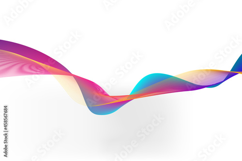 unique colorful flowing wave background