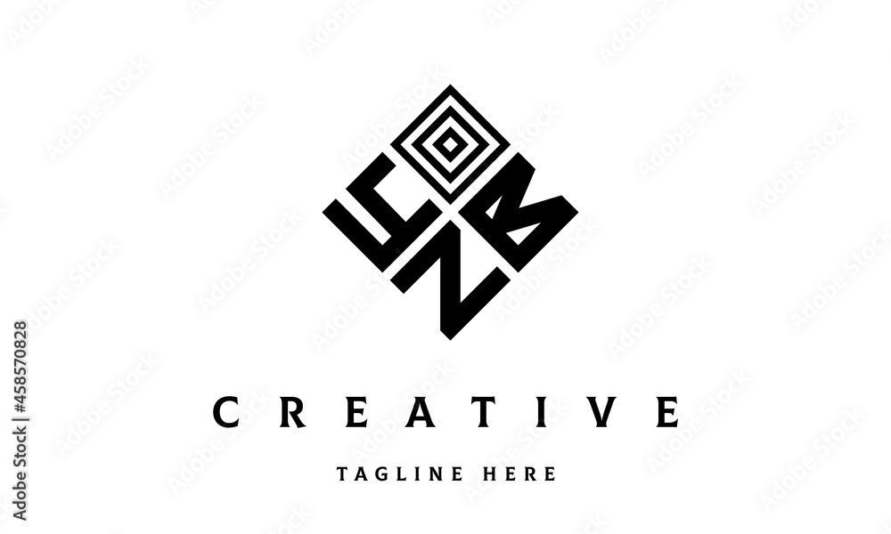 YBZ rectangle three latter logo vector YBZ rectangle three latter logo vector