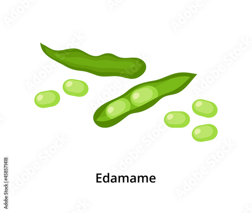 Cartoon edamame beans.