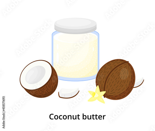 Cartoon coconut butter.
