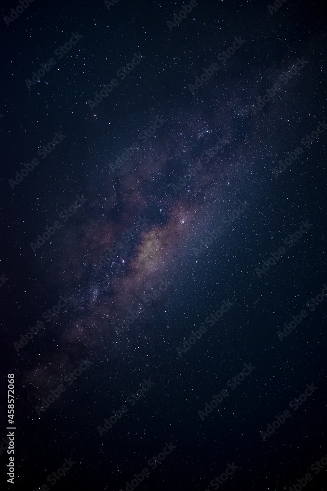 Fototapeta premium Galactic center with blue hues and Stars 
