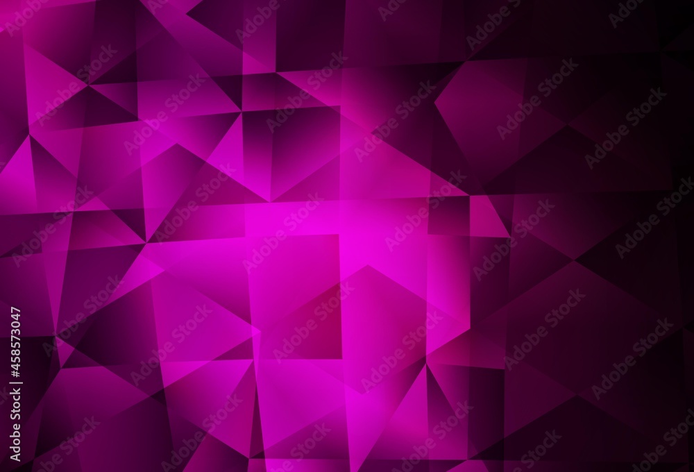 Dark Pink vector low poly layout.