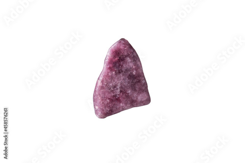 Принти на полотні Close-up lepidolite crystal isolated on a white background.
