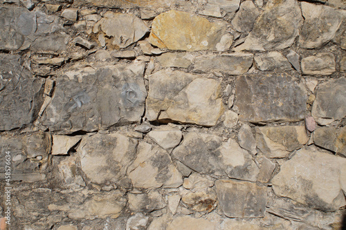 ancient stones wall detail