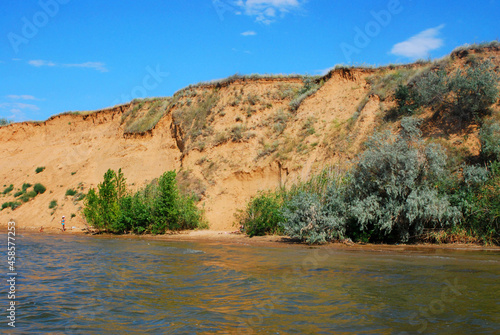 Steep river banks