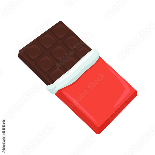 Chocolate Sign Emoji Icon Illustration. Sweet Food Vector Symbol Emoticon Design Clip Art Sign Comic Style.