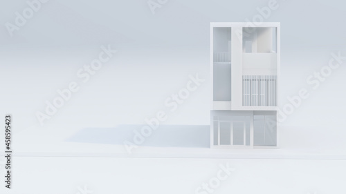 3D Rendering Architectural House Illustration