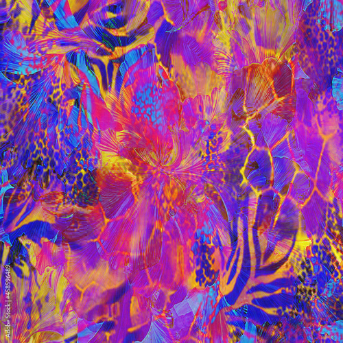Fototapeta Naklejka Na Ścianę i Meble -  abstract pattern design made with vibrant colors