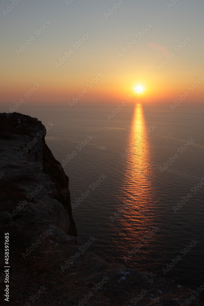 Lampedusa at sunset, Sicily, Italy
