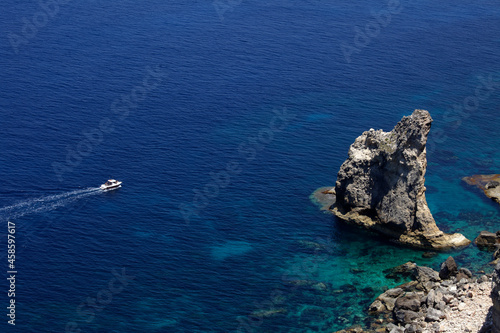 Boats at in the Mediterrean sea, Sicily, Italy