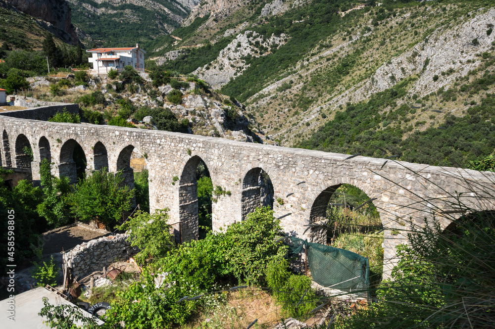 View of the aqueduct in Stari Bar