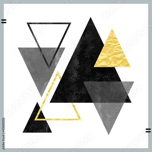 Abstract geometric composit...