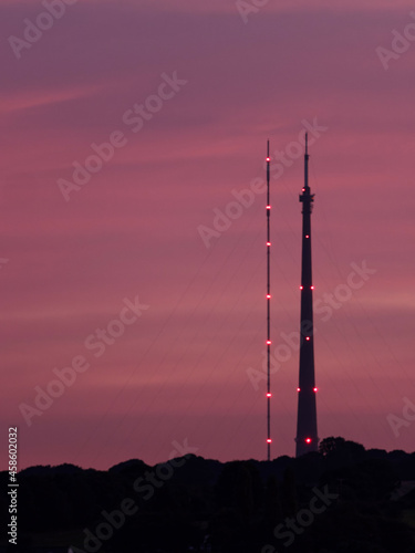Emley Moor sunset