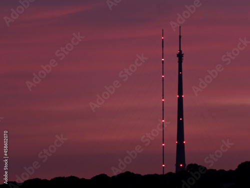 Emley Moor sunset
