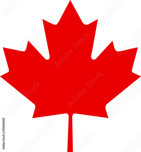 Canada vector symbol,Maple leaf vector icon.Red