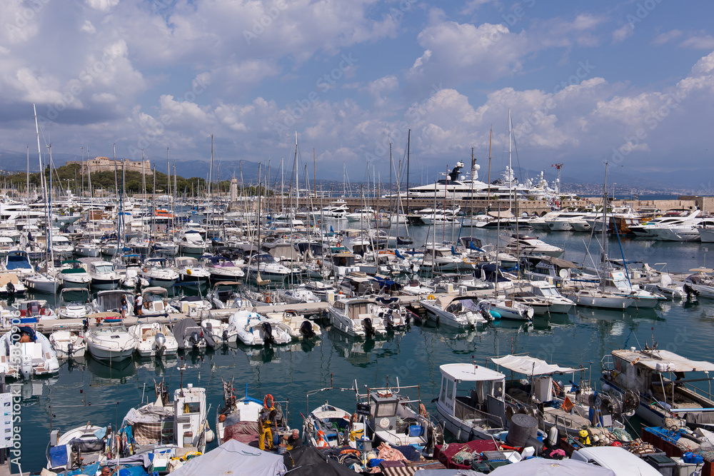 Overview of Port Vauban in Antibes