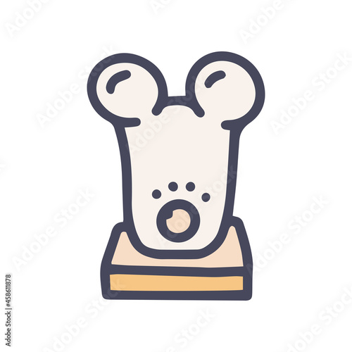 face massager color vector doodle simple icon