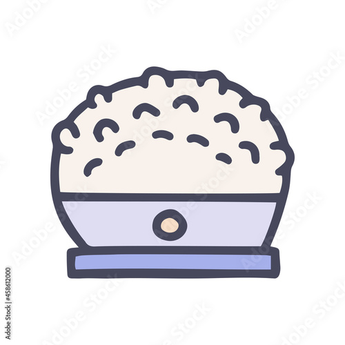 anti cellulite massager color vector doodle simple icon