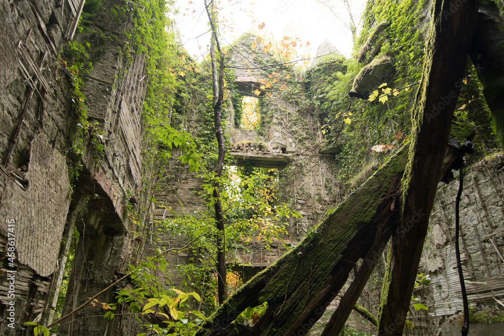 Fotka „ABANDONED Buchanan Castle ruined country house in Stirlingshire